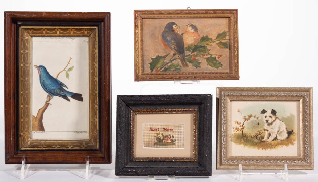 ASSORTED FRAMED ARTICLES, LOT OF FOUR (1 of 1)