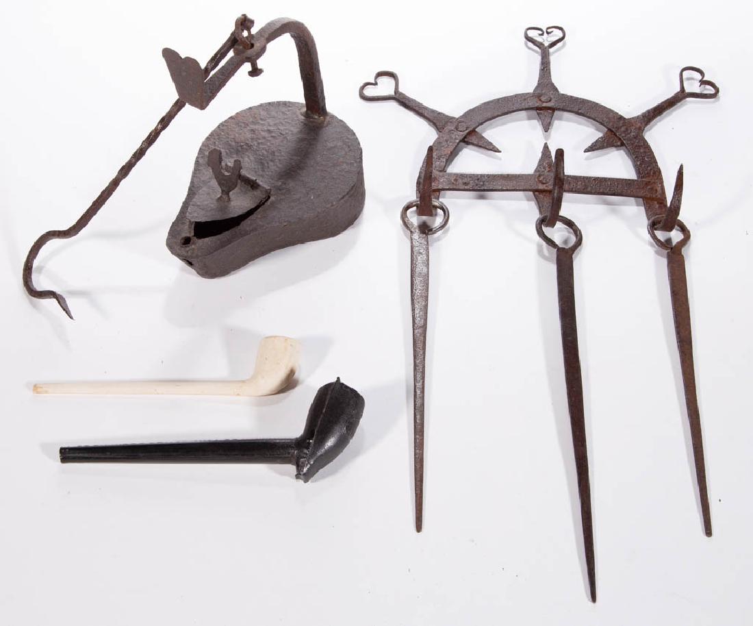 ASSORTED WROUGHT-IRON ARTICLES, LOT OF TWO (1 of 1)