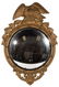 FEDERAL-STYLE GILTWOOD CONVEX WALL MIRROR
