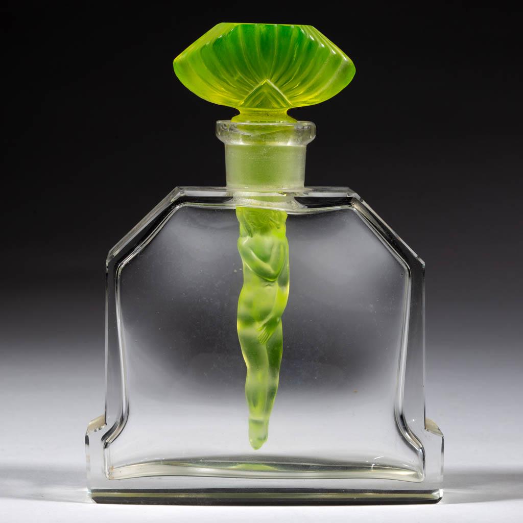 CZECH HOFFMAN ART DECO ART GLASS Lot Art | Art Glass Perfume Bottles