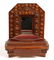 AMERICAN FOLK / TRAMP ART SEWING BOX WITH MIRROR