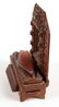 AMERICAN FOLK / TRAMP ART SEWING BOX WITH MIRROR - 3