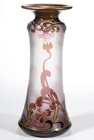 Hqt Frilled Rim Art Glass Swirl Vase Apr 18 2018 The Benefit