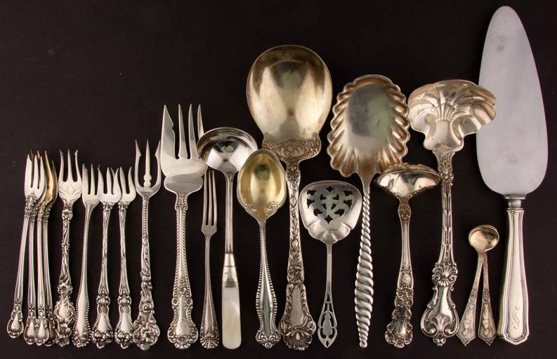 GORHAM AND OTHER STERLING SILVER SERVING UTENSILS AND Apr 23, 2020