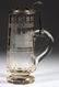 ASSORTED BOHEMIAN CUT GLASS DRINKING ARTICLES, LOT OF - 4