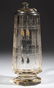ASSORTED BOHEMIAN CUT GLASS DRINKING ARTICLES, LOT OF - 5