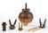 ASSORTED WHALE / FLUID LAMP PARTS, LOT OF FIVE
