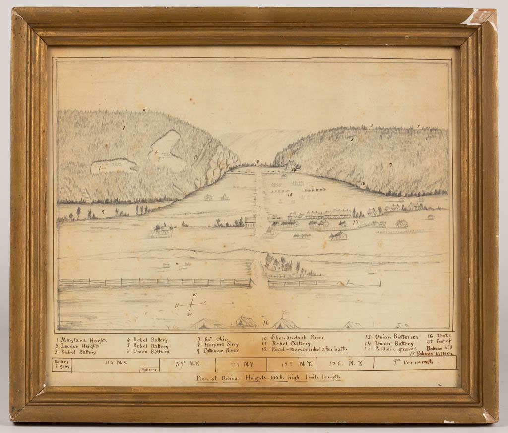 PLAN OF BOLIVAR HEIGHTS / HARPER'S FERRY HANDDRAWN MAP Jun 27, 2020