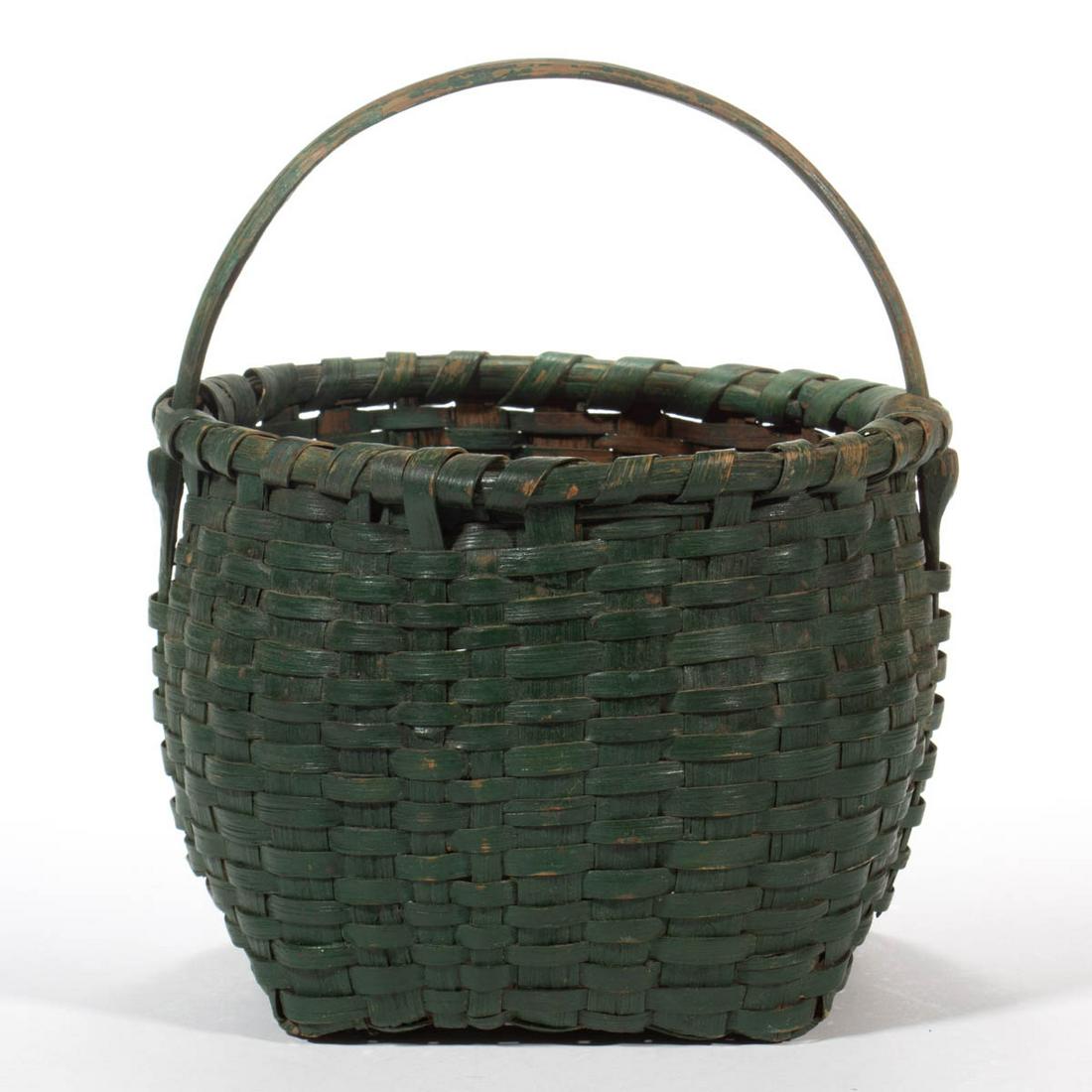 VALLEY OF VIRGINIA PAINTED WOVEN-SPLINT DIMINUTIVE EGG (1 of 5)