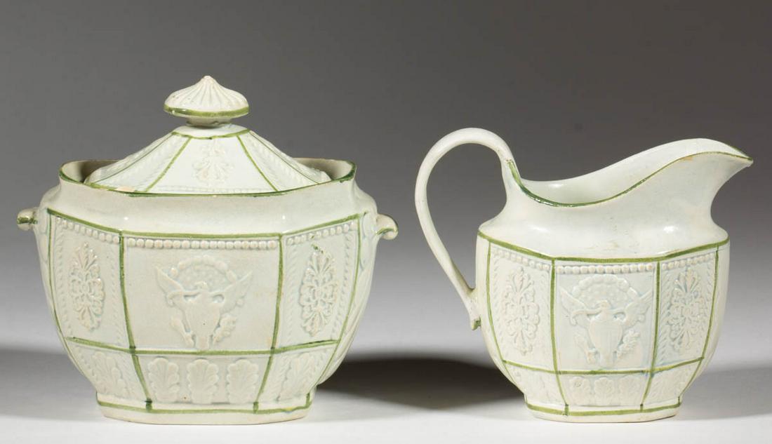 ENGLISH PEARLWARE CASTLEFORD-TYPE AMERICAN MARKET (1 of 7)