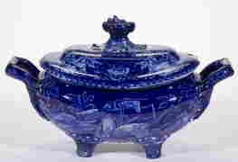 ENGLISH STAFFORDSHIRE PEARLWARE TRANSFER-PRINTED (1 of 4)