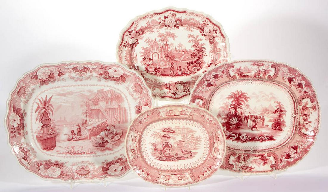 ENGLISH STAFFORDSHIRE TRANSFER-PRINTED CERAMIC (1 of 1)