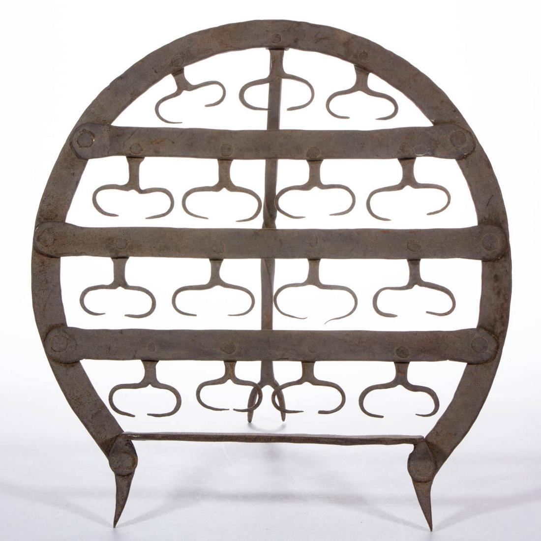 WROUGHT-IRON HEARTH UPRIGHT BROILER / SCOTCH BROILER (1 of 3)