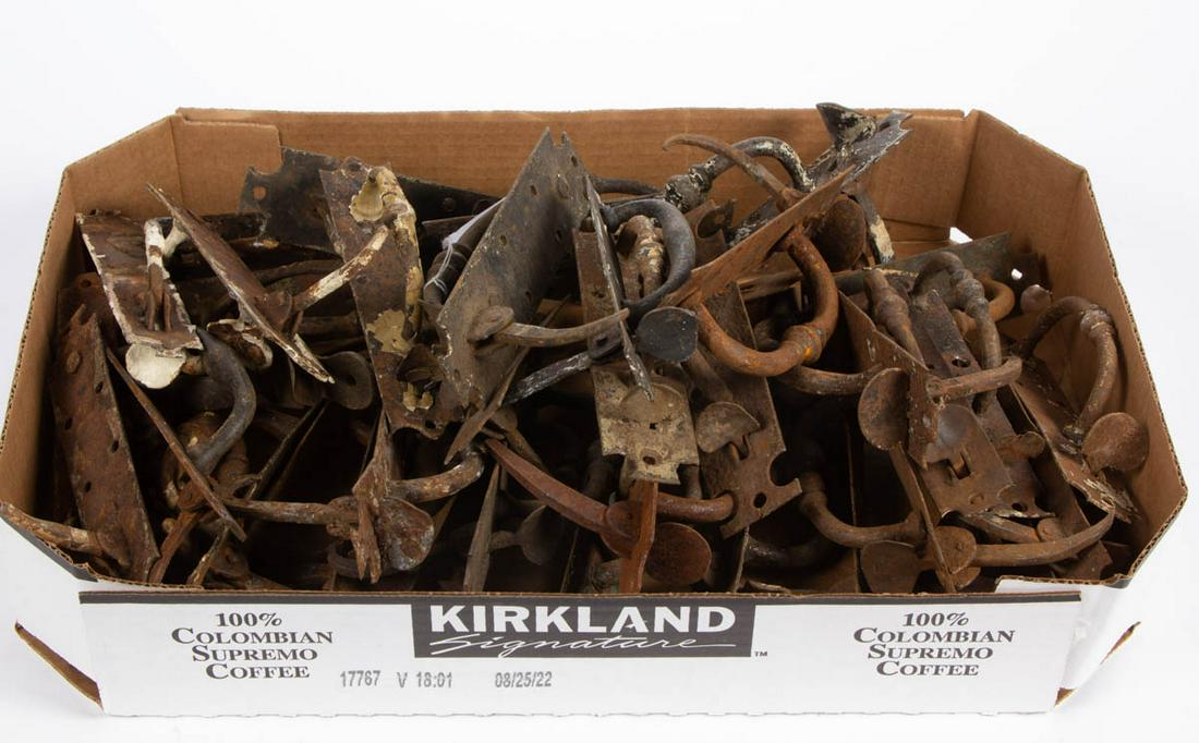 ASSORTED CAST-METAL AND STEEL DOOR HARDWARE THUMB (1 of 1)