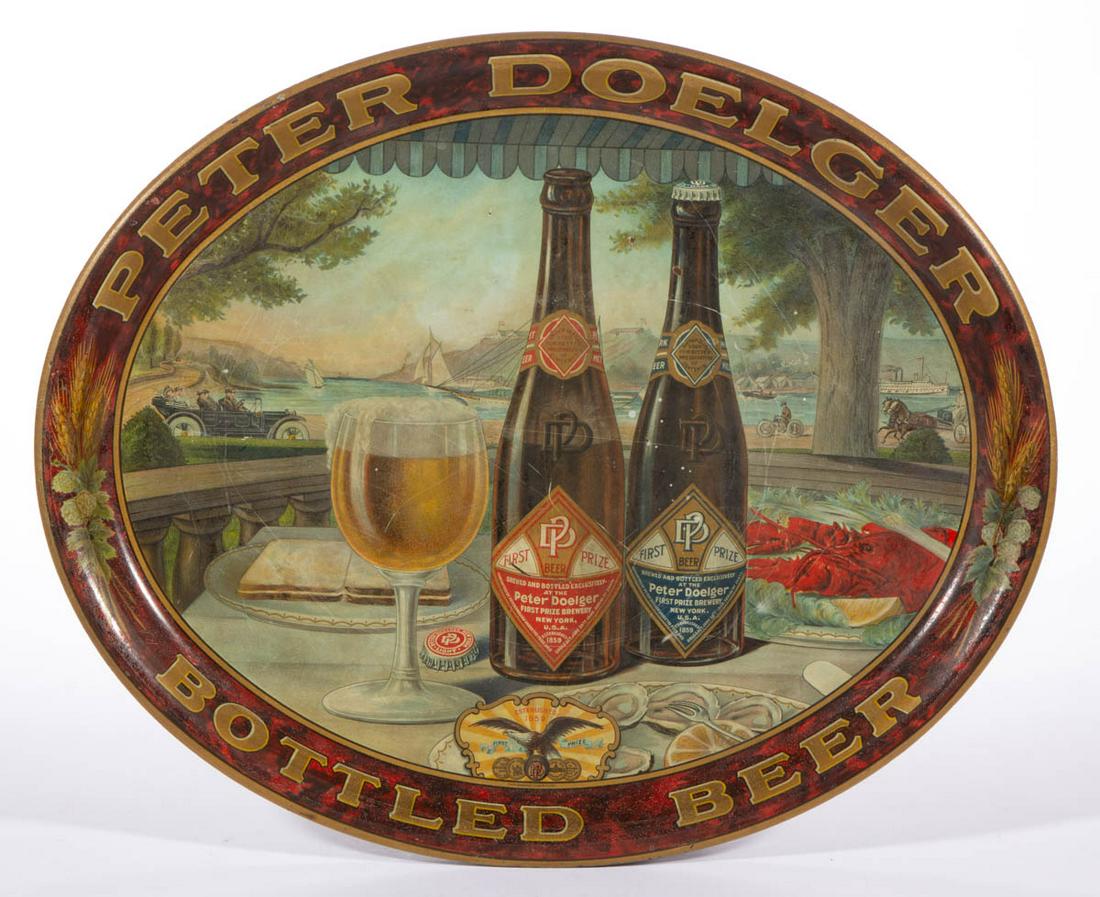 PRE-PROHIBITION PETER DOELGER BOTTLED BEER TIN (1 of 5)