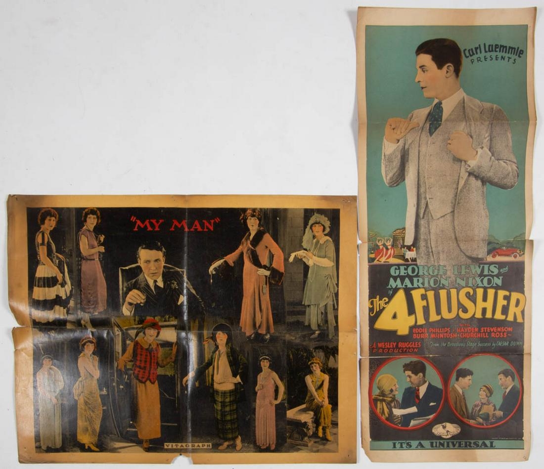 EARLY MOVIE POSTERS AND LOBBY CARDS, LOT OF 11 (1 of 5)
