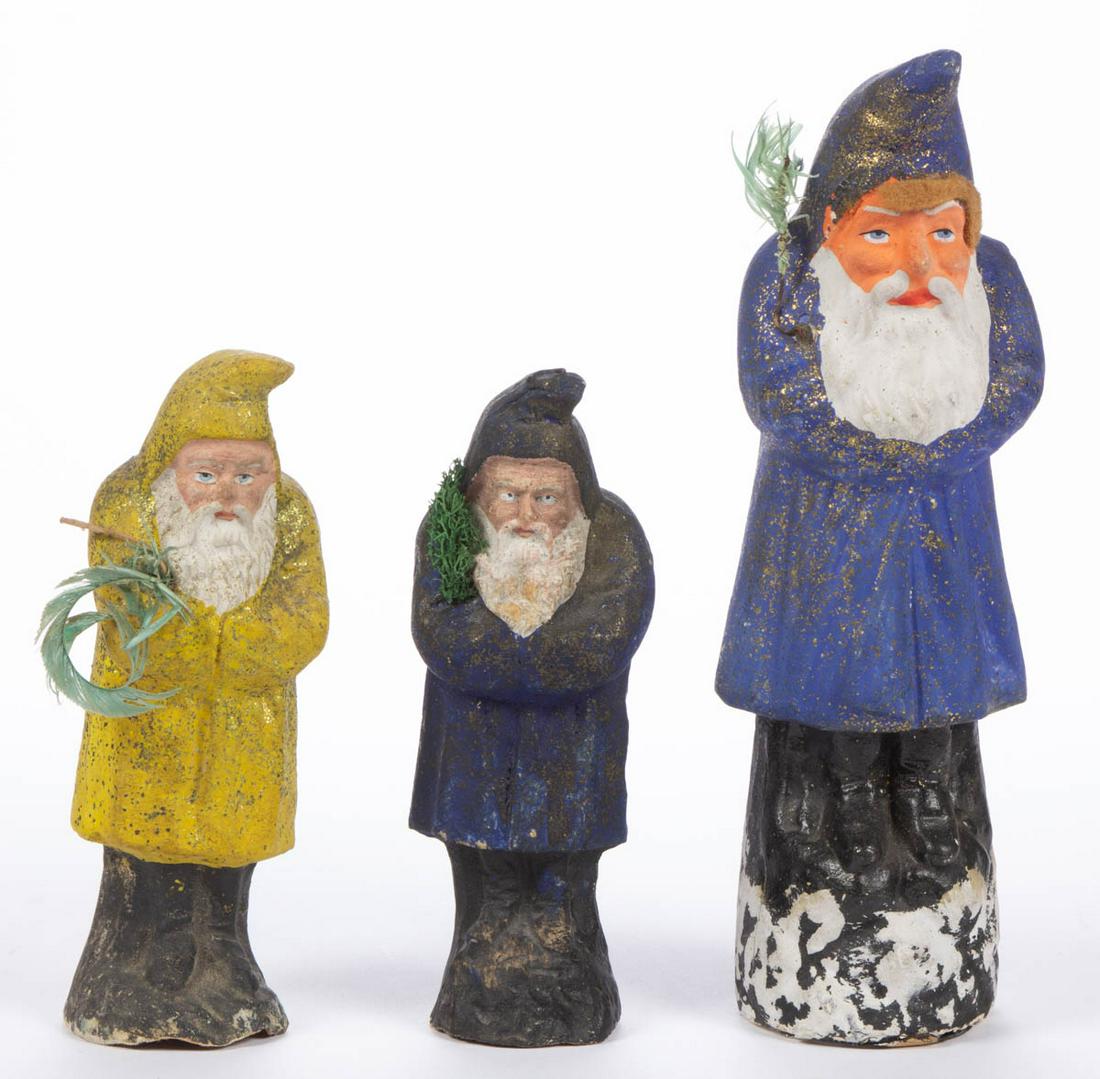 GERMAN COMPOSITION / PAPIER MACHE FIGURAL BELSNICKEL / (1 of 4)