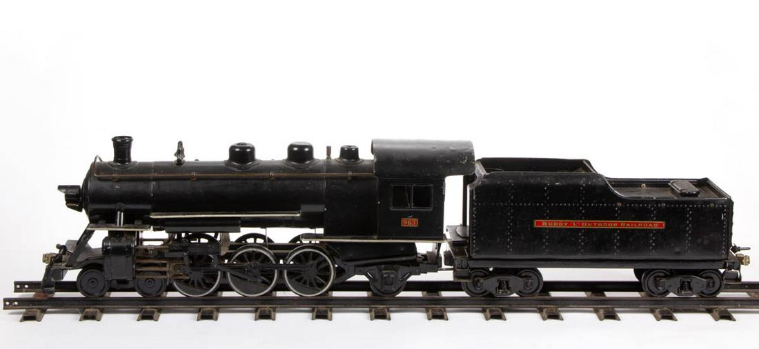BUDDY "L" PRESSED STEEL MODEL 963 OUTDOOR LOCOMOTIVE (1 of 4)