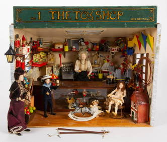 IRIS BRITTON (BRITISH) VINTAGE TOY SHOP DIORAMA (1 of 3)