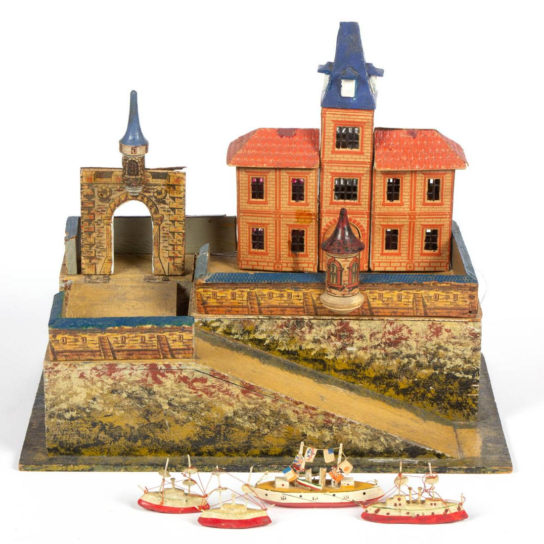 ANTIQUE GERMAN TOY CASTLE (1 of 4)