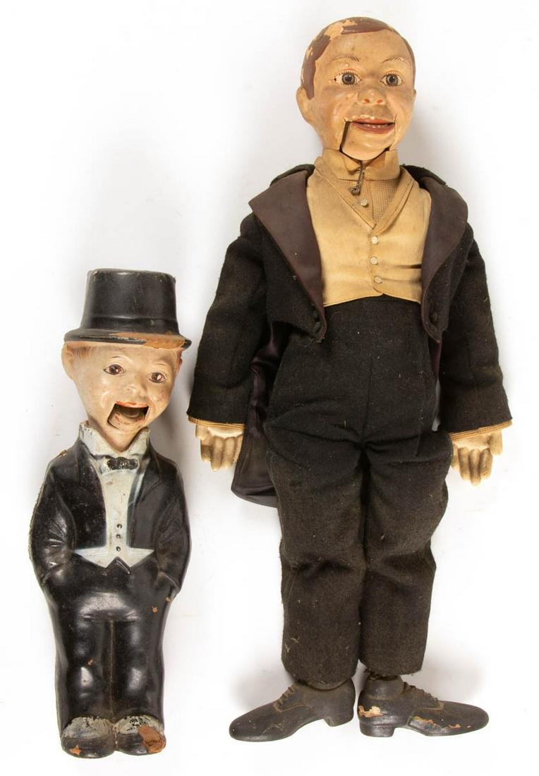 CHARLIE MCCARTHY COMPOSITION DOLLS, LOT OF TWO (1 of 2)