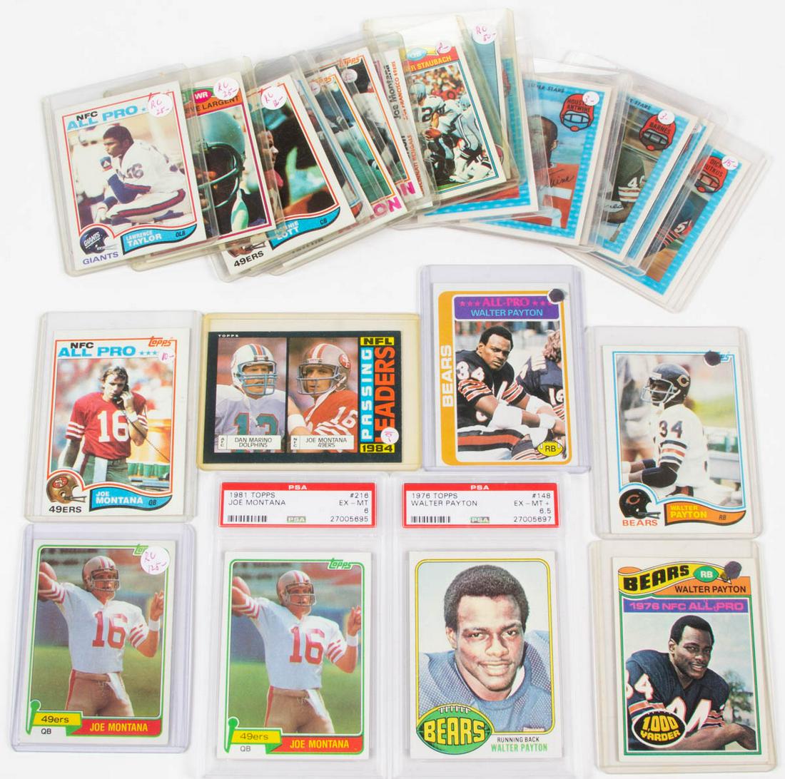 VINTAGE 1970'S AND 1980'S FOOTBALL CARDS, LOT OF 23 (1 of 3)