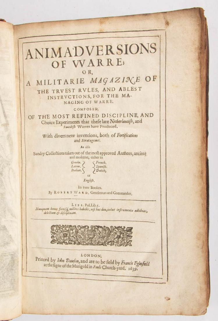 17TH CENTURY MILITARY SCIENCE AND PRACTICE VOLUME (1 of 7)