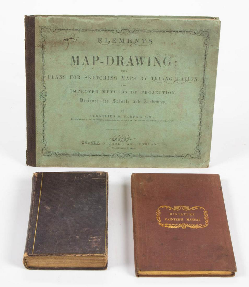 DRAWING / PAINTING INSTRUCTIONAL ANTIQUARIAN VOLUMES, (1 of 3)