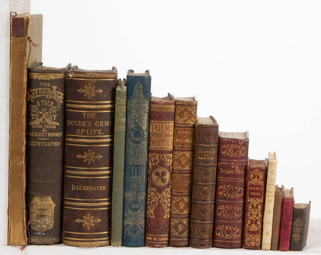 ASSORTED ANTIQUARIAN VOLUMES, LOT OF 14 (1 of 1)