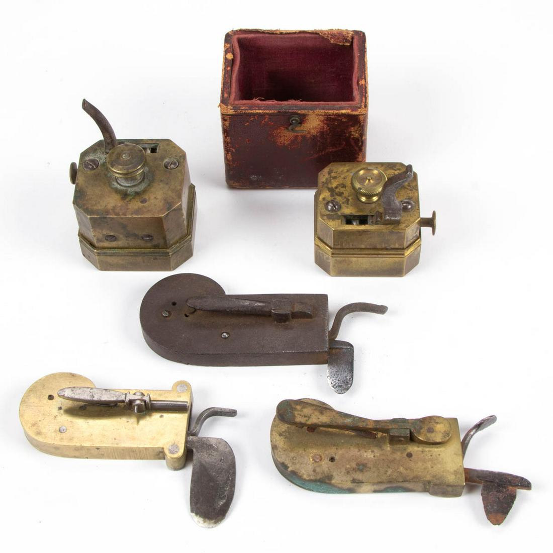 ASSORTED BRASS AND STEEL SURGICAL BLEEDERS, LOT OF FIVE (1 of 1)