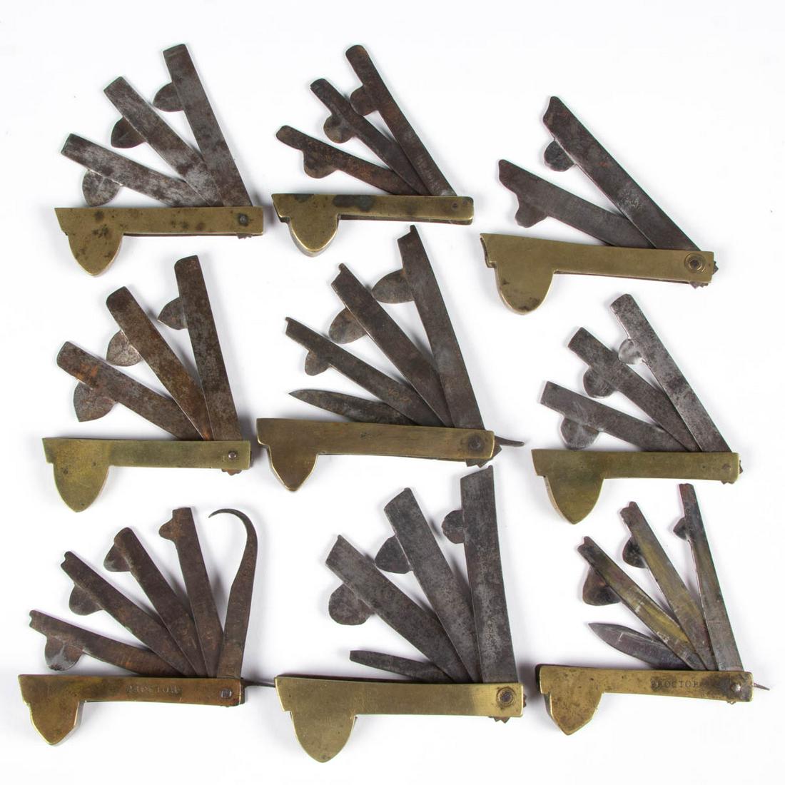 BRASS AND STEEL SURGICAL VETERINARY BLEEDERS / FLEAMS, (1 of 1)