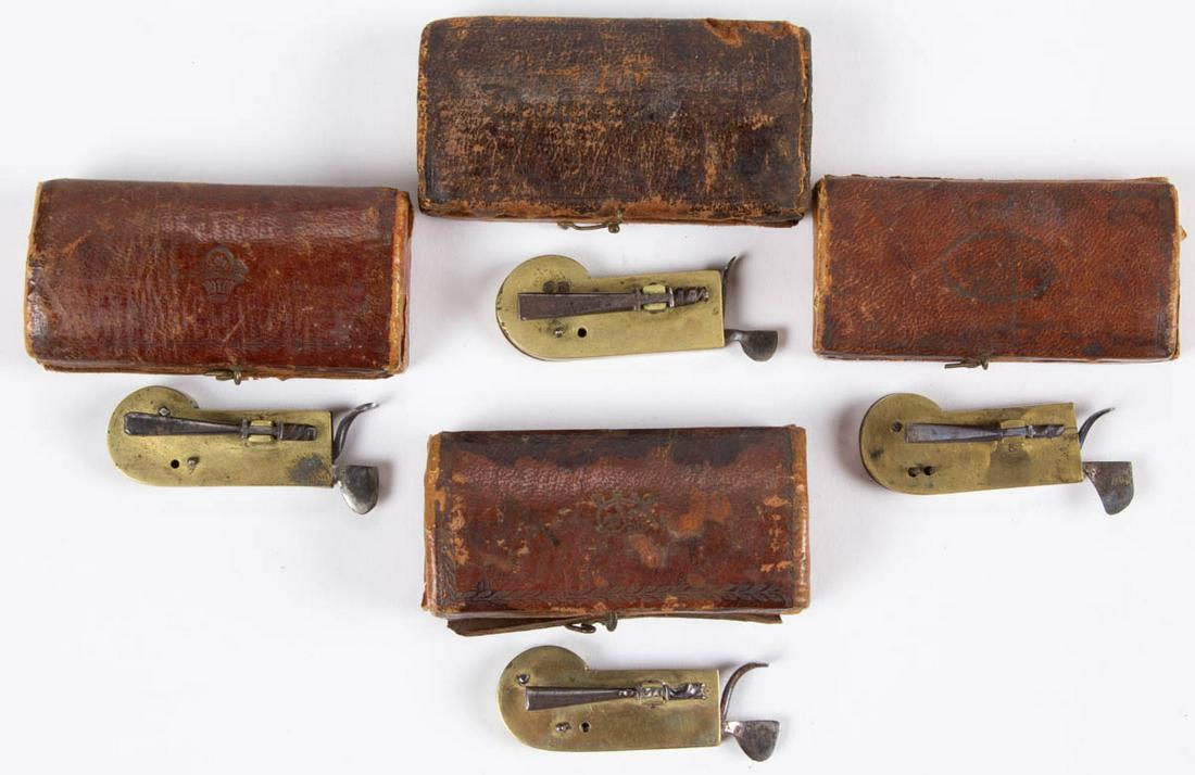 BRASS AND STEEL SPRING-LOADED SURGICAL BLEEDERS / (1 of 2)