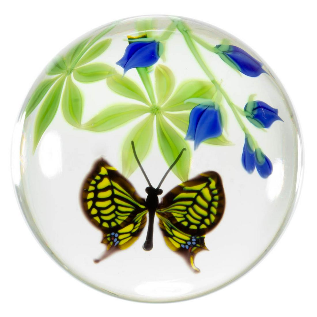 SCOTT BEYERS (AMERICAN, XX/XXI) BUTTERFLY AND FLORAL (1 of 2)