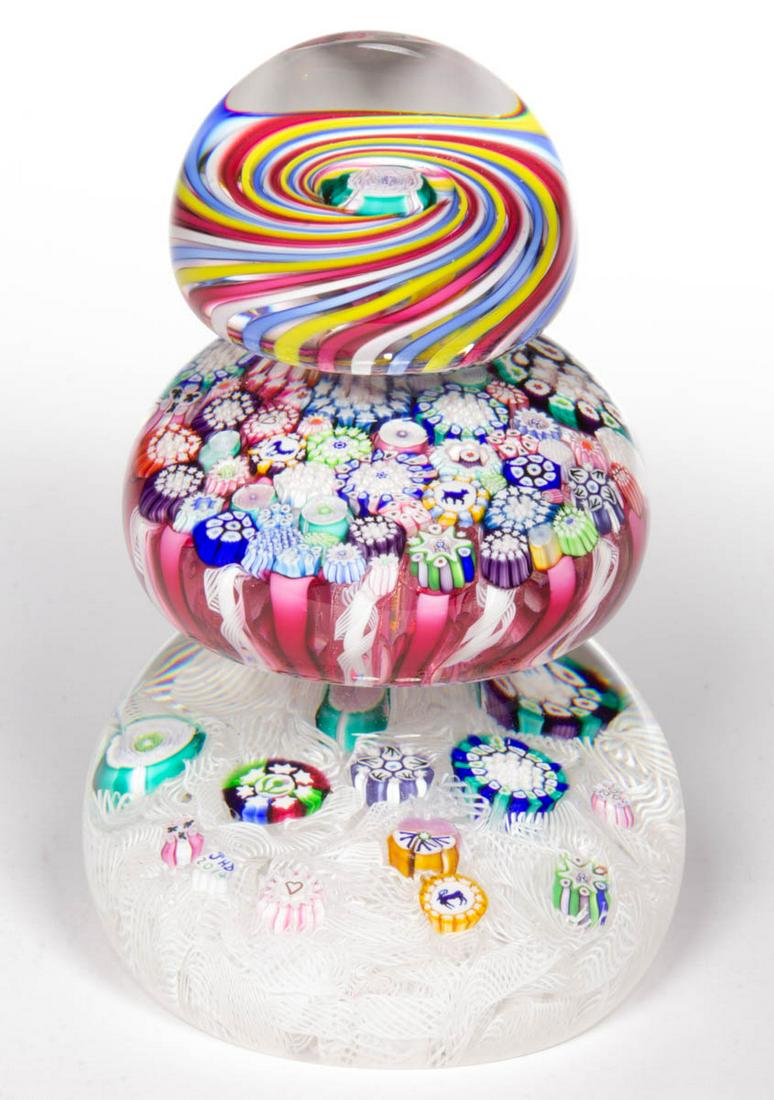 JOHN DEACONS (SCOTTISH, B. 1950) MILLEFIORI AND SWIRL (1 of 1)