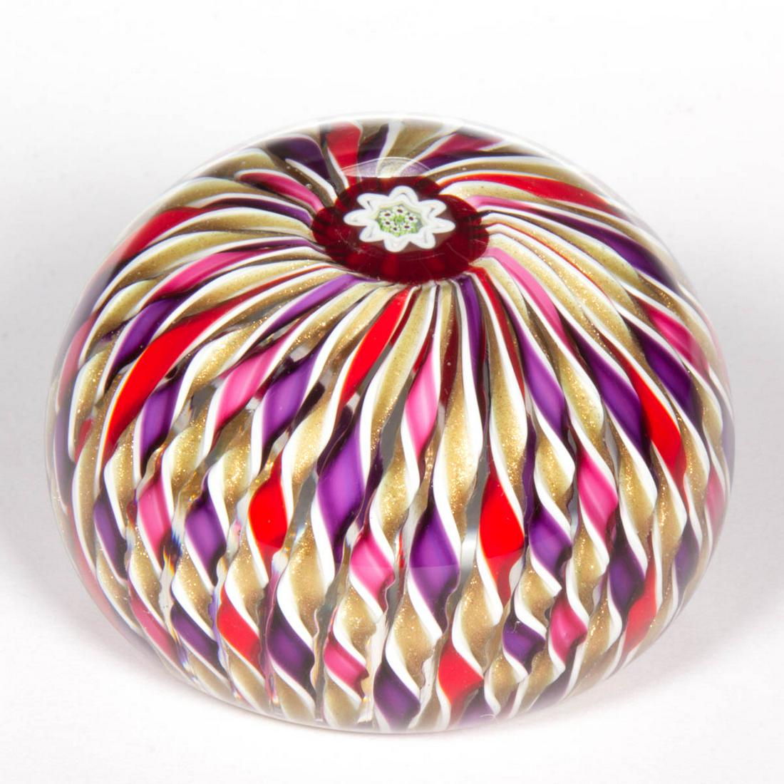 PARABELLE GLASS ATTRIBUTED THREE-COLOR OPAQUE TWIST (1 of 1)