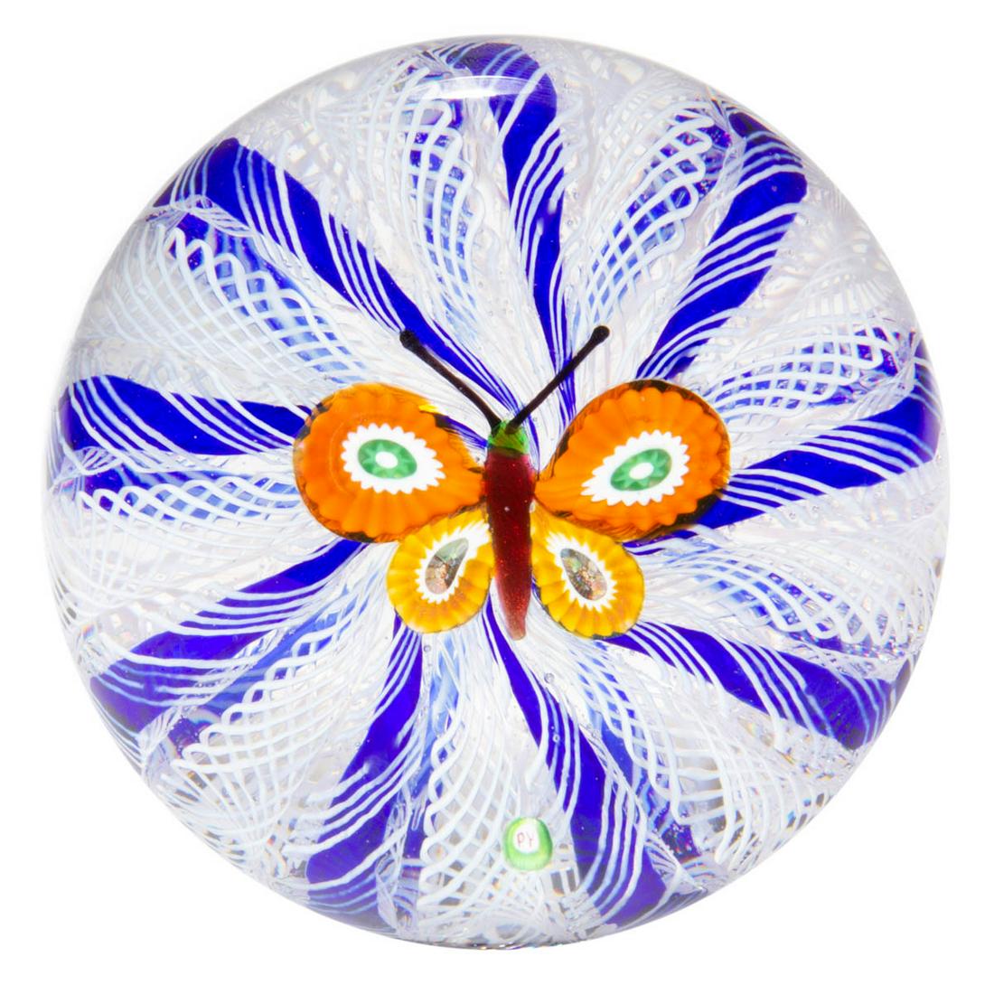 PAUL YSART (SCOTTISH, 1904-1979) MILLEFIORI BUTTERFLY (1 of 1)