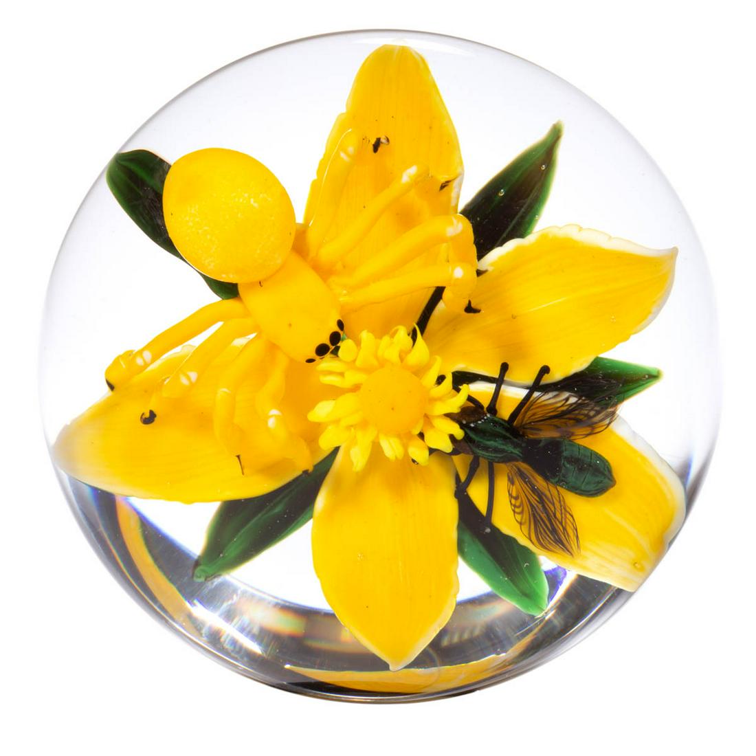 RICK AYOTTE (AMERICAN, B. 1944) FLOWER, SPIDER, AND FLY (1 of 2)