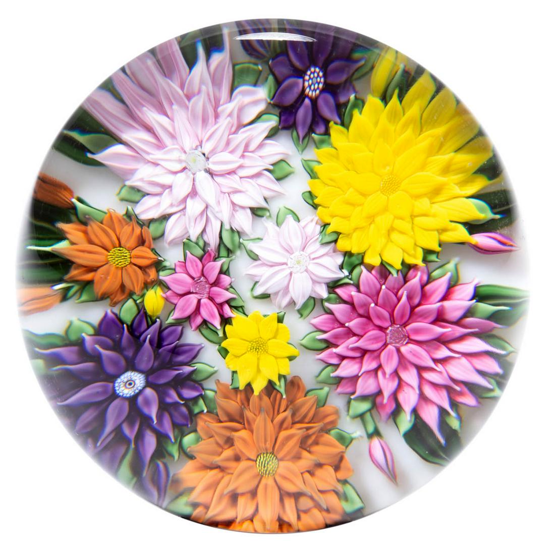 RICHARD LOESEL (FRENCH, XX/XXI) TEN-DAHLIA BOUQUET (1 of 2)