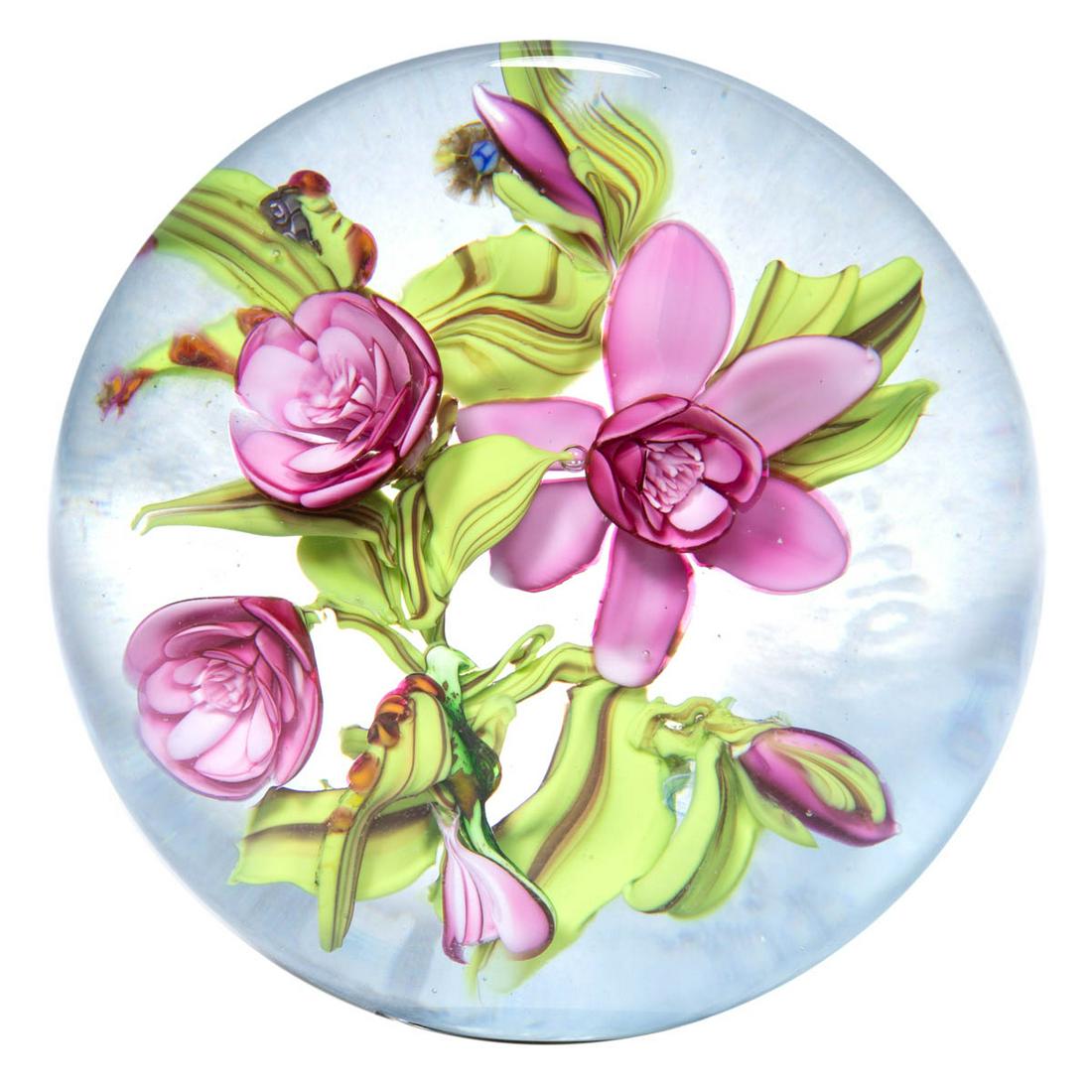 ERIC HANSEN (AMERICAN, XX/XXI) FLORAL BOUQUET LAMPWORK (1 of 2)