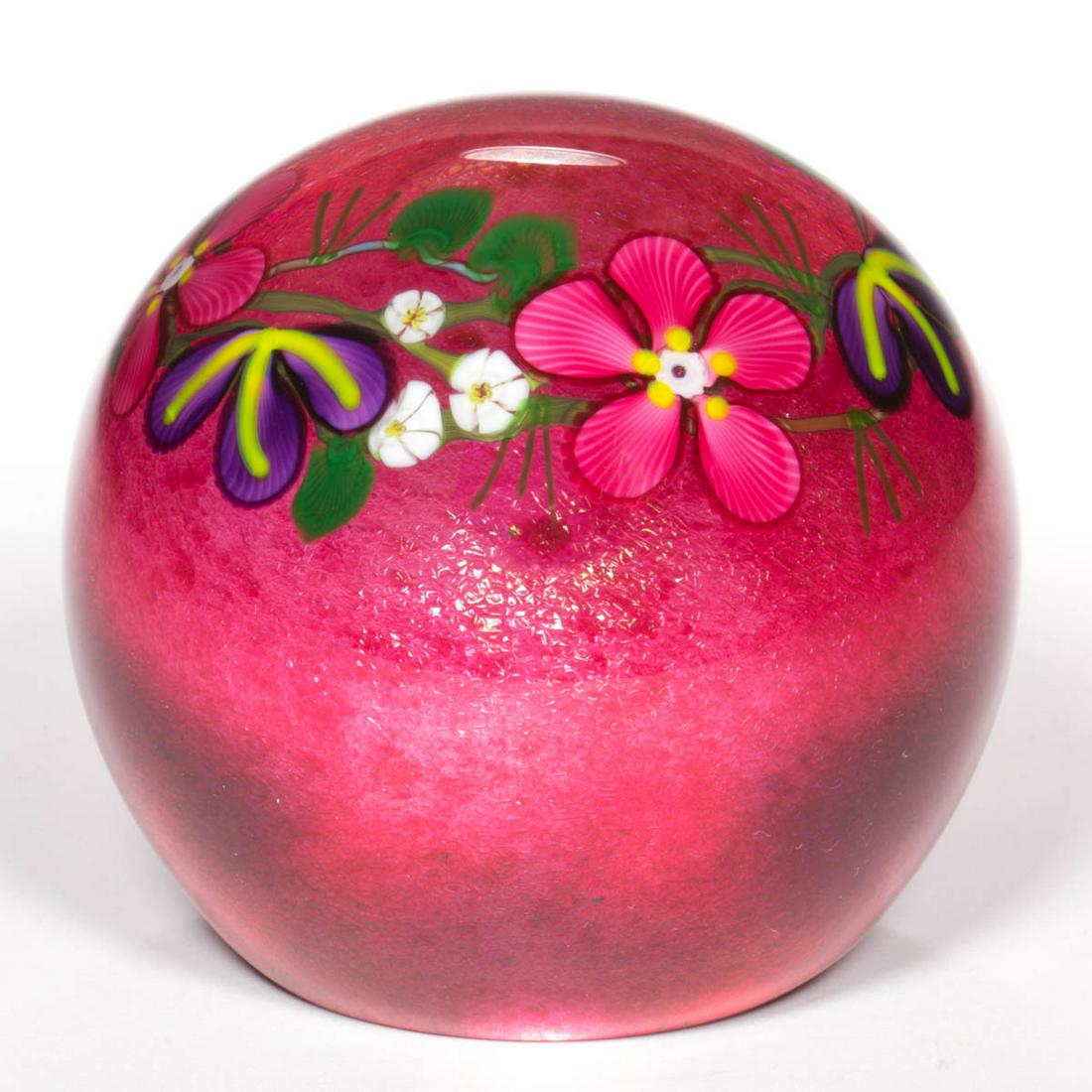 JOSEPH MOREL (AMRICAN, XX/XXI) / FLORAL WREATH LAMPWORK (1 of 1)