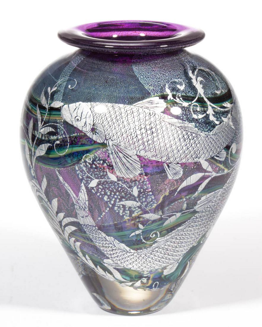 JONATHAN HARRIS (ENGLISH, B. 1945) MAJESTIC CARP (1 of 2)