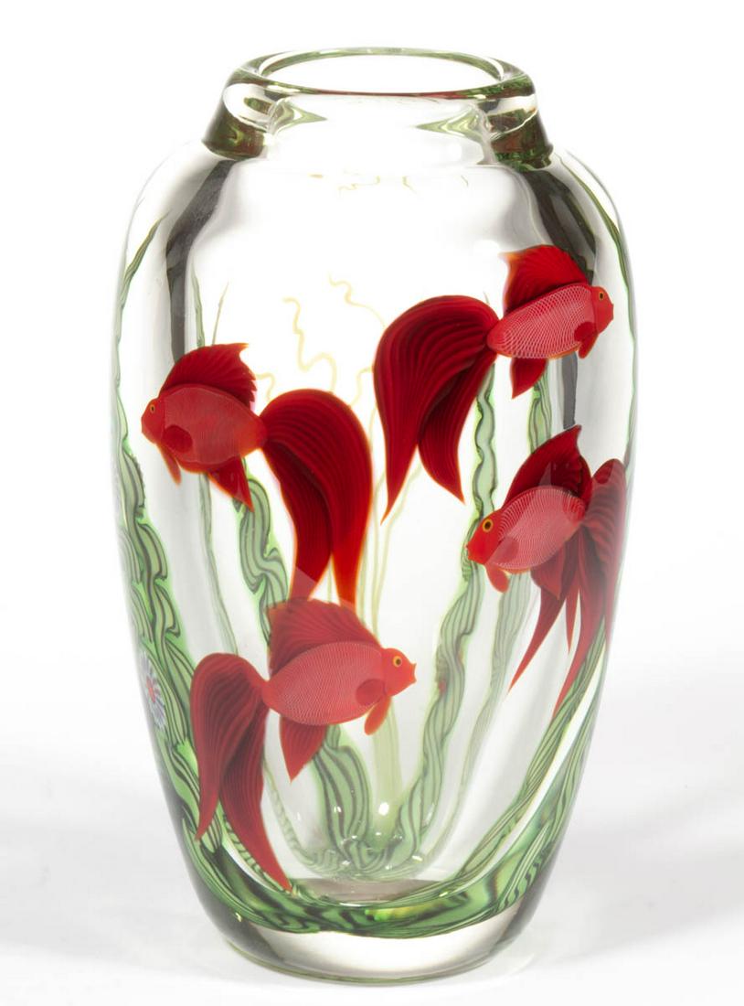 SCOTT BEYERS (AMERICAN, XX/XXI) RED BETA FISH TORCHWORK (1 of 3)