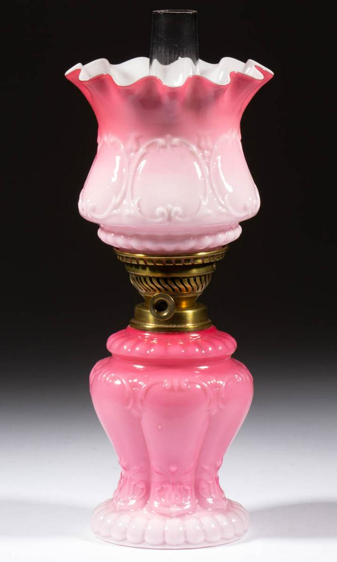 EMBOSSED SCROLLS AND PETALS MINIATURE LAMP (1 of 1)