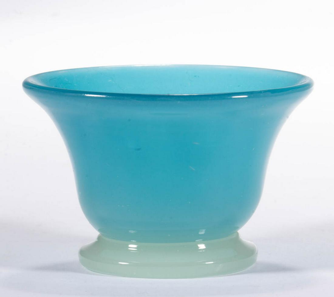 STEVENS AND WILLIAMS ATTRIBUTED BLUE JADE ART GLASS (1 of 1)