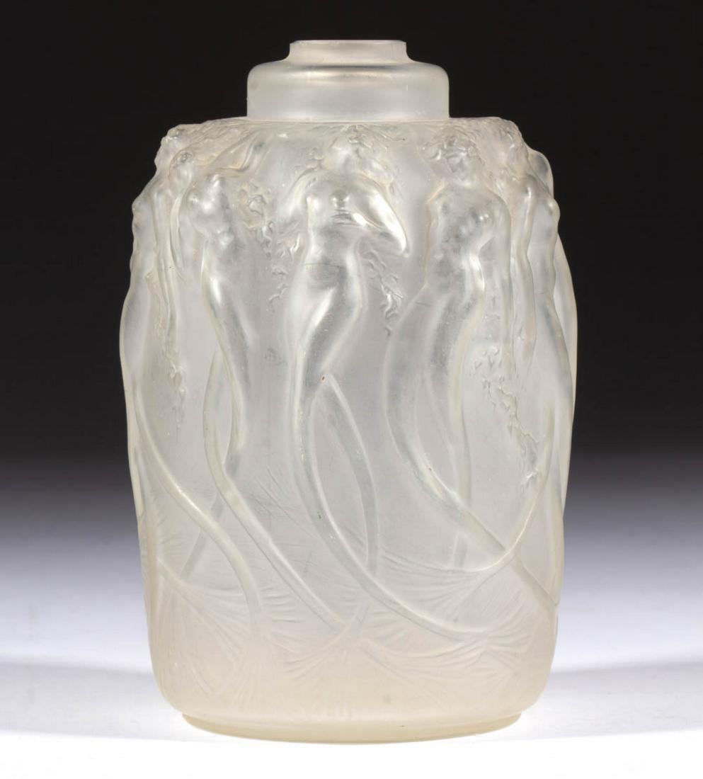 LALIQUE SIRENES ART GLASS ATOMIZER BASE (1 of 1)