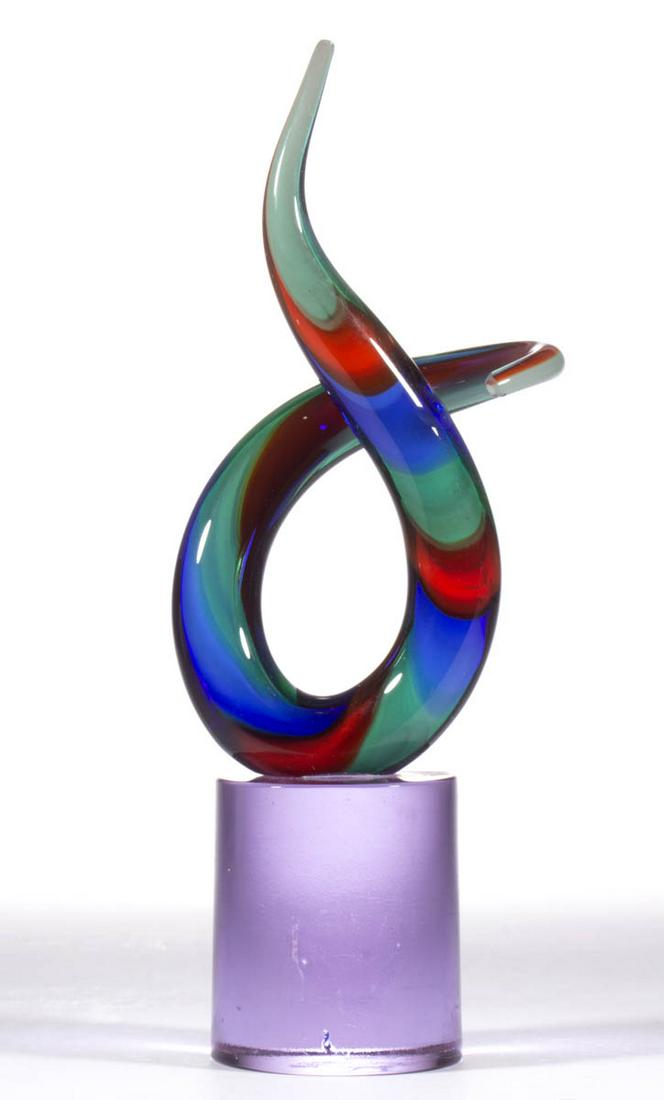 SANDRO FRATTIN MURANO STUDIO ART GLASS SCULPTURE (1 of 2)