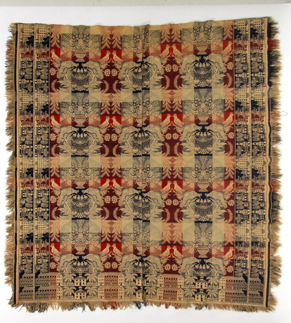 OHIO ATTRIBUTED DOUBLE WEAVE COVERLET (1 of 6)