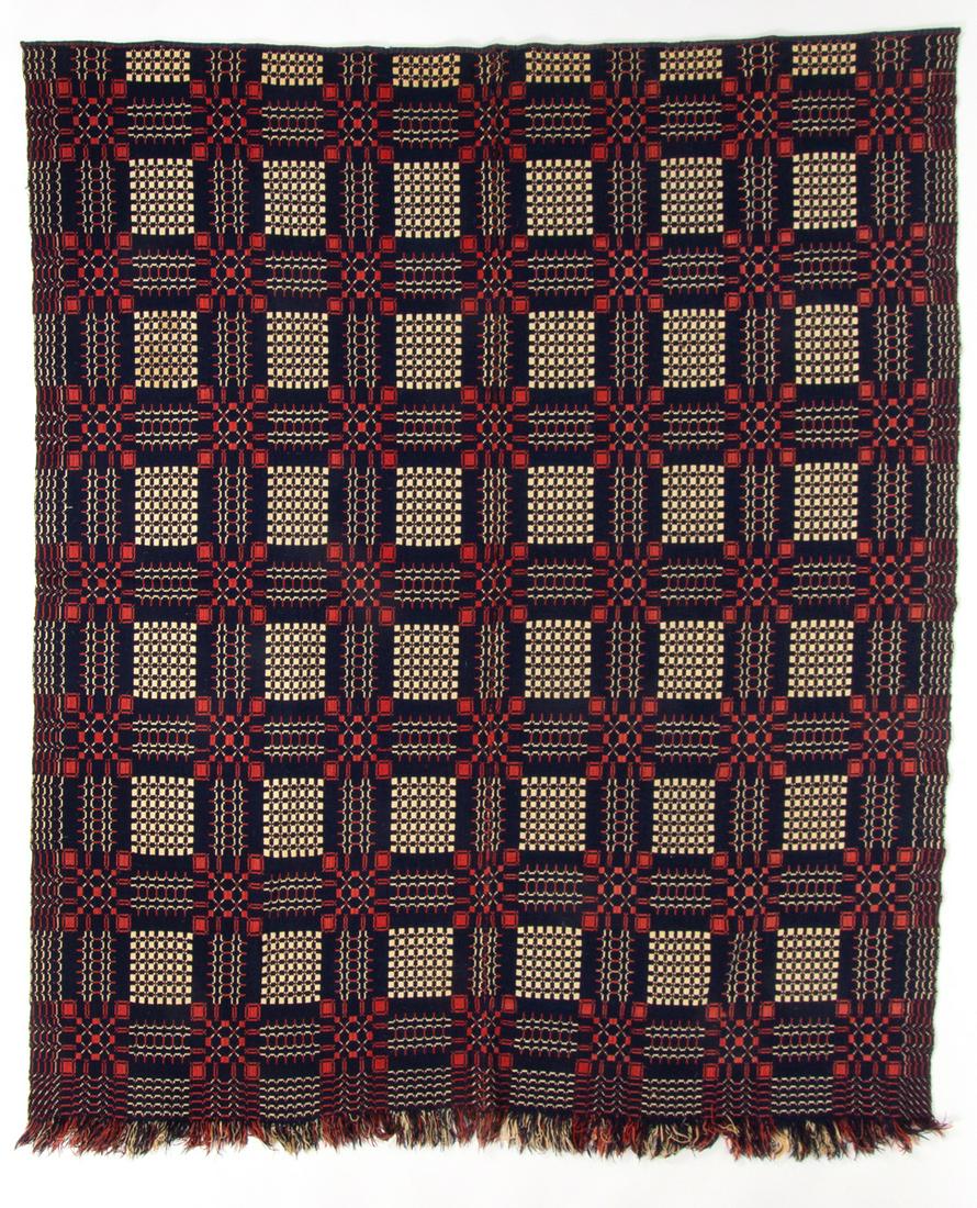 AMERICAN DOUBLE WEAVE COVERLET (1 of 4)