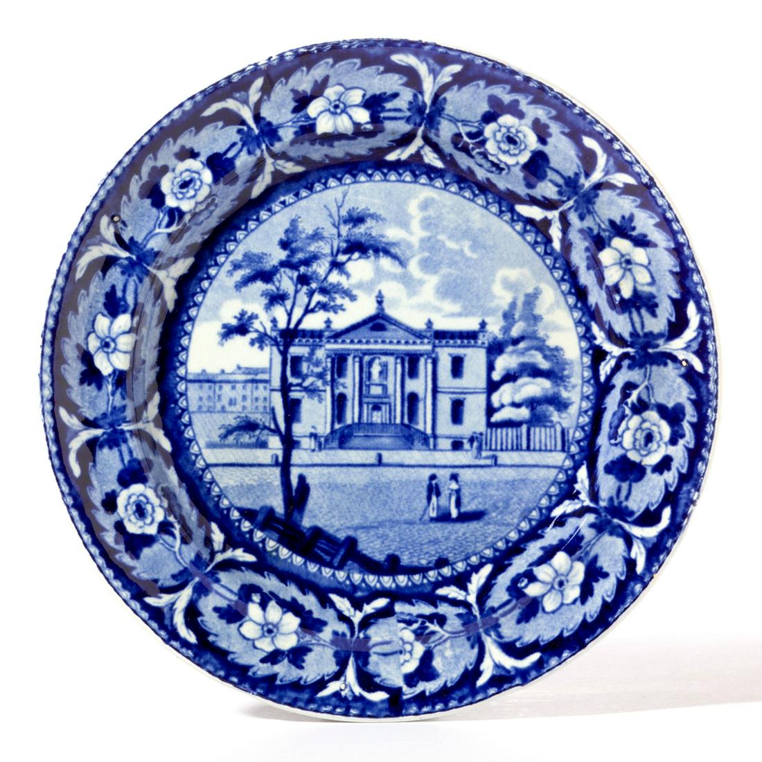 STAFFORDSHIRE AMERICAN VIEW TRANSFER-PRINTED CERAMIC (1 of 2)