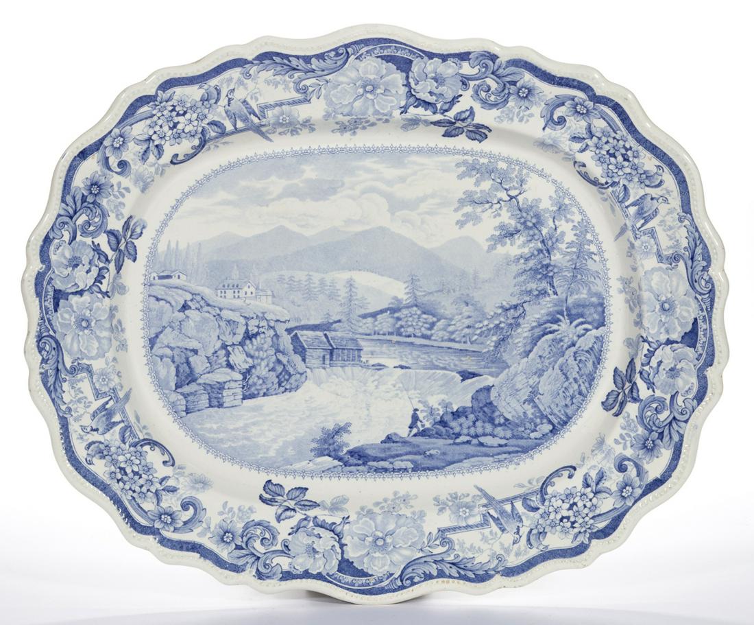 STAFFORDSHIRE AMERICAN VIEW TRANSFER-PRINTED CERAMIC (1 of 2)